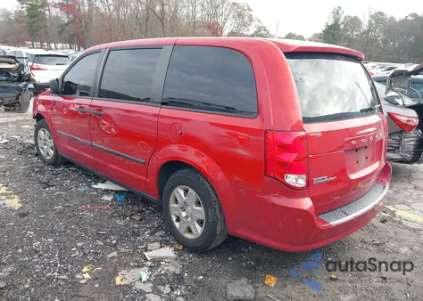 2013 Dodge Grand Caravan American Value Pkg from USA, damaged, VIN 2C4RDGBG7DR506256